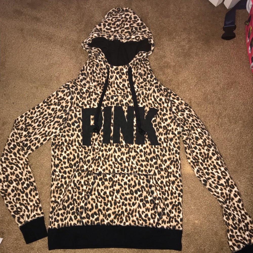 M Victoria’s Secret PINK cheetah print hoodie